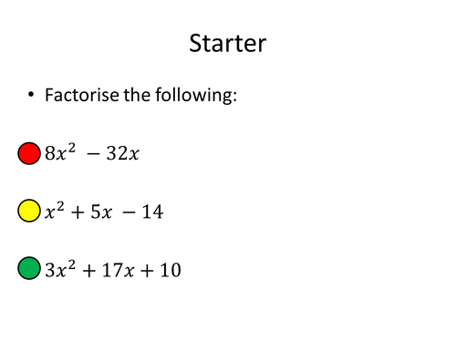 Algebraic Fractions