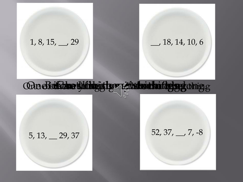 KS3 Maths Sequences Cookie Monsters