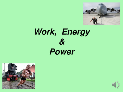 A Level: Forces, Work Energy Power