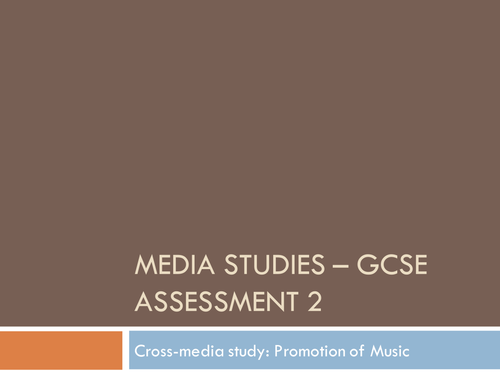 Cross Media Study - Promotion of Music