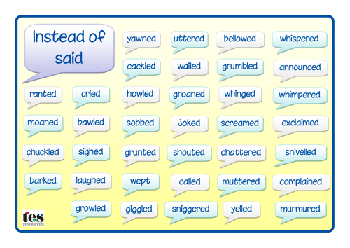 Alternative Vocabulary Word Mats