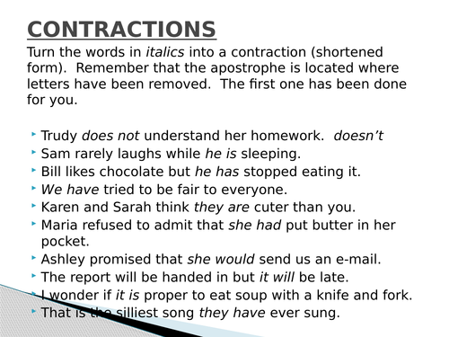 English Lesson starters