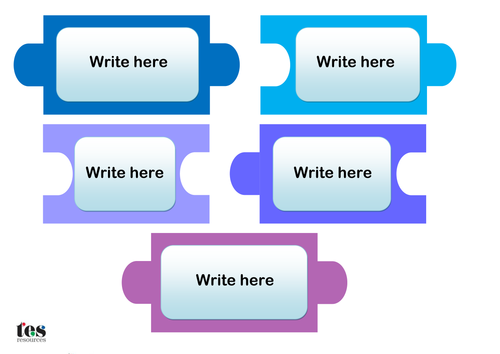 Connectives - Jigsaw Flash cards