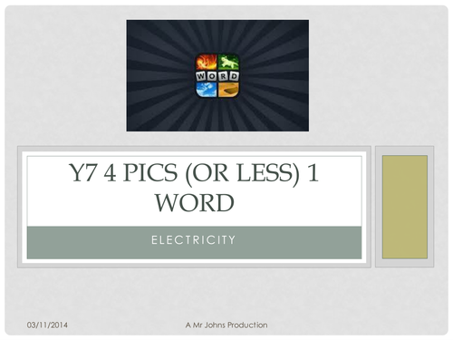 4 pics 1 word electricity and energy Y7