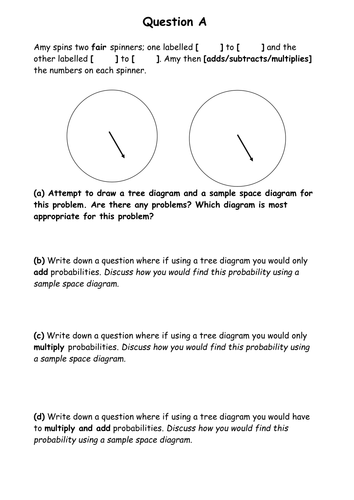 Probability - Make Your Own Question(s)
