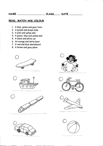 toys reading worksheet | Teaching Resources