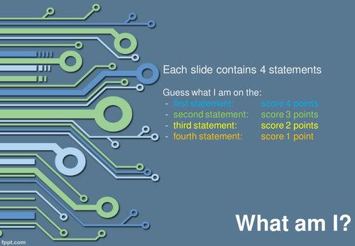 what am i? (a test of electronics knowledge)