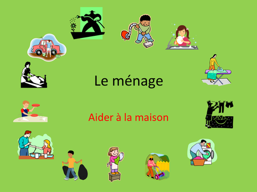 GCSE French: helping at home, housework vocabulary
