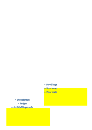 KS3 resistant materials matching activity