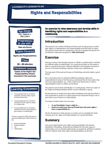 Rights and Responsibilities