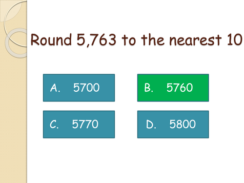 Rounding Multiple Choice Questions