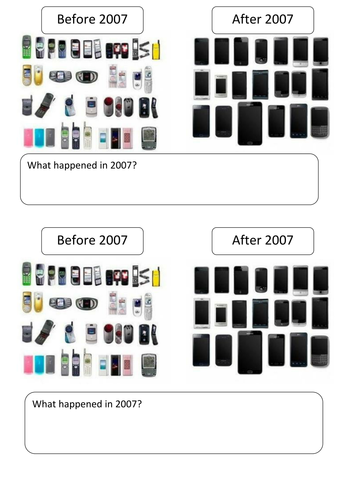 Starter -  Mobile phone technology pre/post 2007