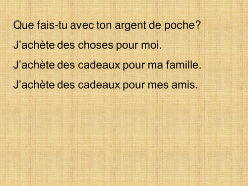 French essay on pocket money 06 image