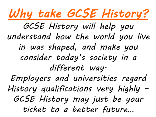 Why take GCSE History?