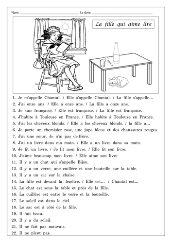 La fille qui aime lire