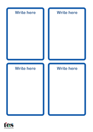 Simple 3D shape cards