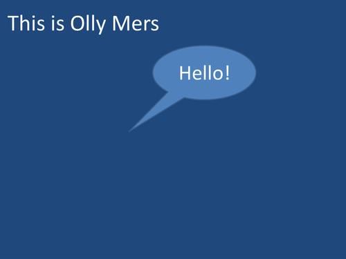 Polymers with Olly Mers