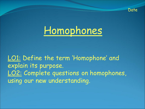 Homophones - What Are They?