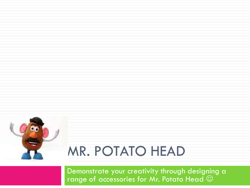 Design a Mr.Potato Head