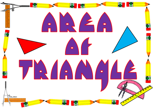 Ks2 Area of Triangles Poster