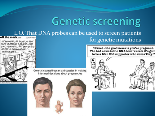 Genetic screening and counselling (AQA B5)
