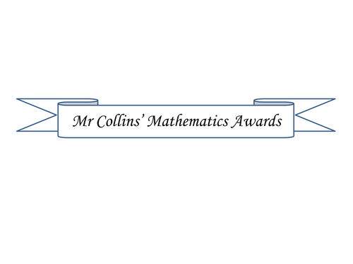 Mathematics Awards/Certificates