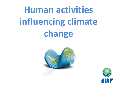 Human activities causing climate change