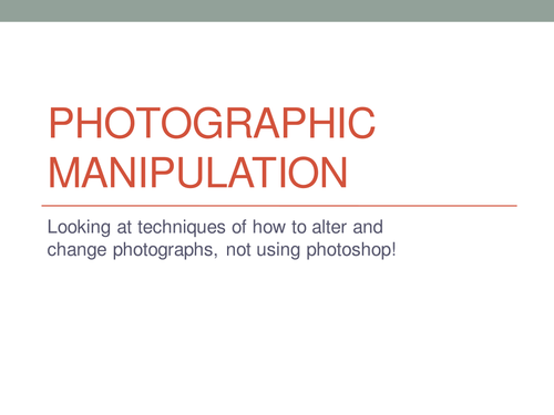 Photographic Manipulation Hands on