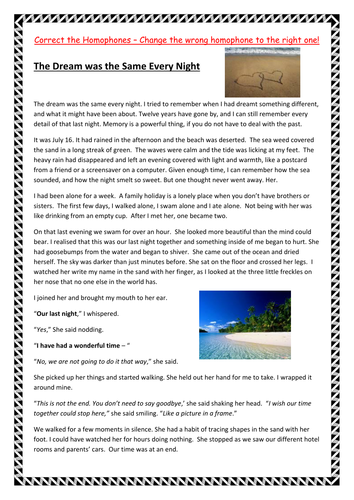 Short Story of Homophones by SteveNoyce1 - Teaching Resources - Tes