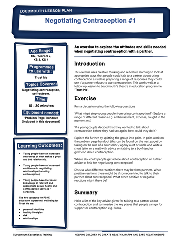 Negotiating Contraception