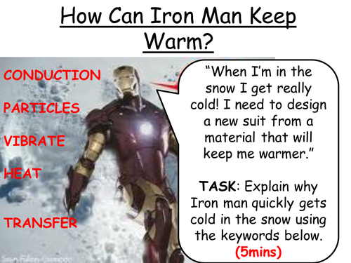 insulation: Keeping Iron man warm...
