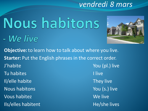 french-vocabulary-where-you-live-teaching-resources