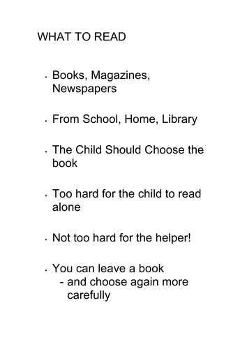 Paired reading - Introduction and method