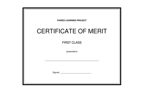 Paired reading - Diary and achievement