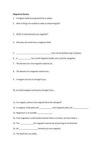 KS3 Electricity, Series and Parallel Circuits, Voltage and Current by