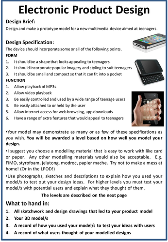 Development modelling activity or homework