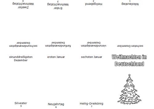 German:  "Weihnachten in Deutschland" Christmas Booklet