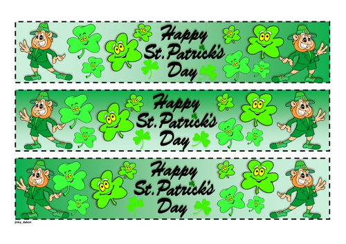 St. Patrick's Day Cut-out Border