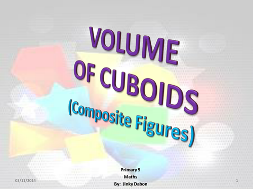 Ks2 Volume of 2 or More Cuboids
