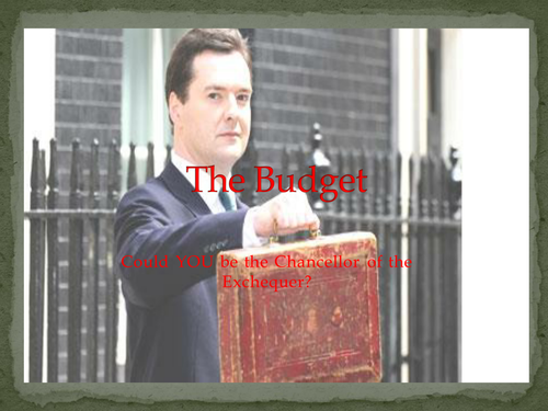Budget 2013 - Could you be the Chancellor?