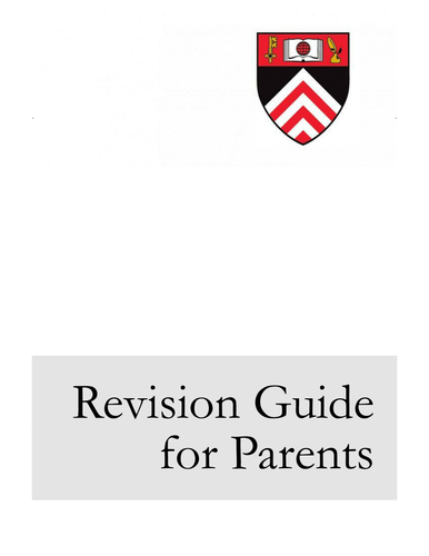 Maths GCSE Parents revision Evening