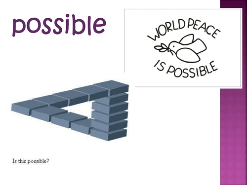 Slide show spelling words