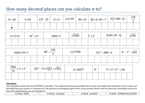 Calculating Pi to over 80 decimal place for pi day