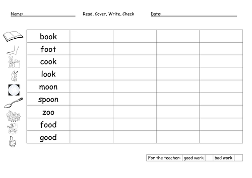 Little oo and Long oo Digraph Worksheets | Teaching Resources