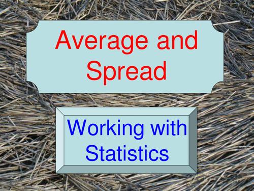 Average and Spread - fun with number cards