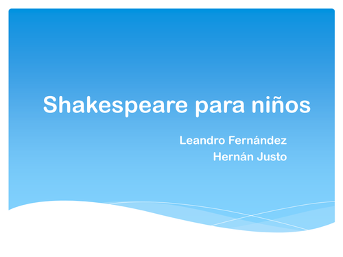 Spanish - SHAKESPEARE characters, plots