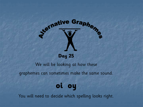 Alternative Graphemes 4 with 8 weeks of PLANNING