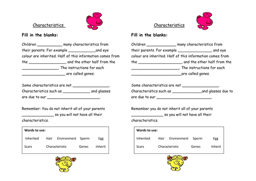 Introduction to characteristics, inheritance