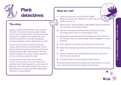 Plant Detectives Star activity