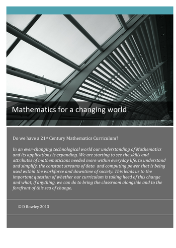 Mathematics Curriculum for the Future